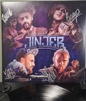JINJER - ALIVE IN MELBOURNE 2020 BAND SIGNED  VINYL RECORD