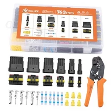 763PCS Car Automotive Electrical Wire Connectors 763pcs With Crimper