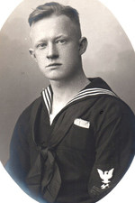 WWI Navy Sailor Portrait Real Photo Postcard USN RPPC