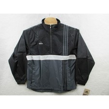 NWT Vintage 90s Adidas 1/2 Zip Pullover Soccer Jacket Windbreaker Men Small