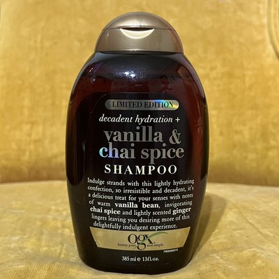 OGX Vanilla & Chai Spice Shampoo 13oz Limited Edition Discontinued