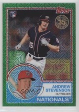 2018 Topps Silver Pack 1983 Design Chrome Green 51/99 Andrew Stevenson #45 x0y