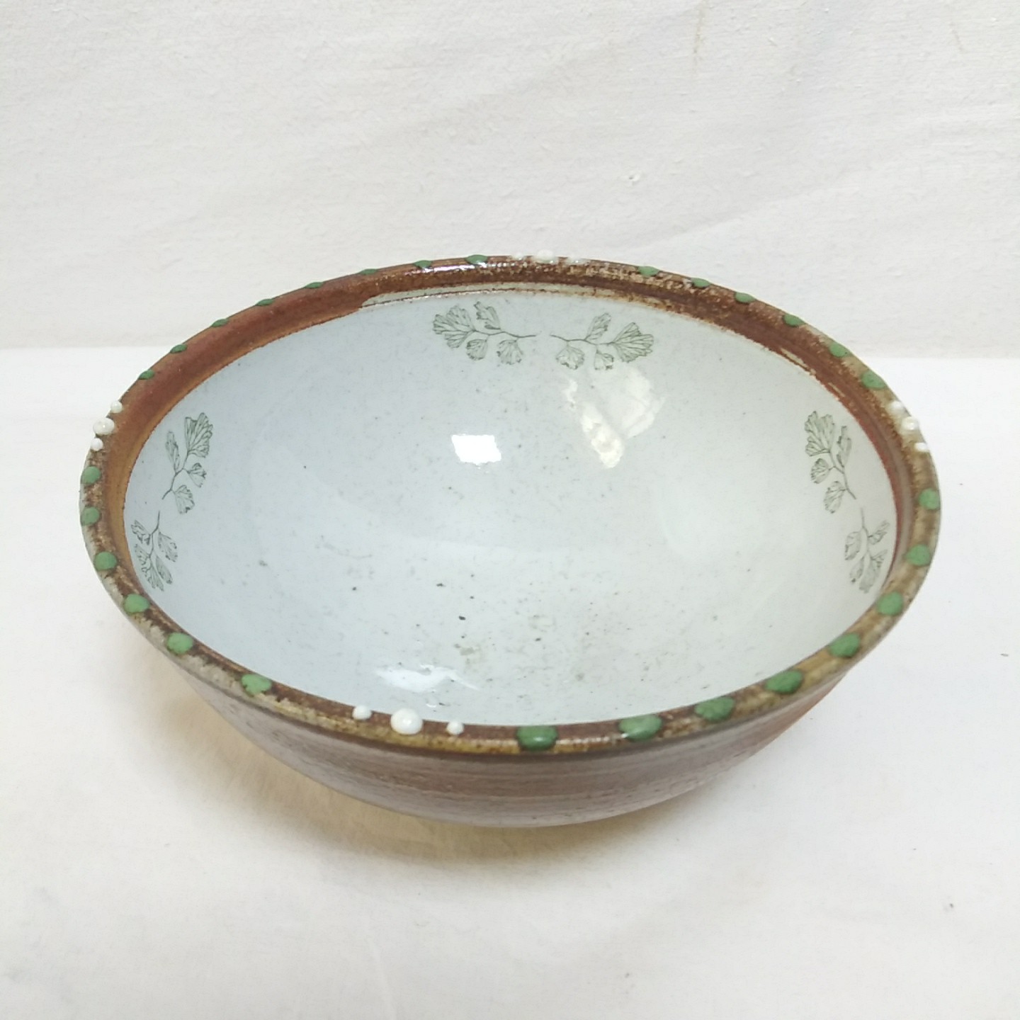 Handmade Studio Dish 6" Asian Bowl Signed Susan Wills Ceramic Pottery
