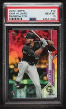 2020 Topps Rainbow Foil Sam Hilliard #12 PSA 10 GEM MT 3y6