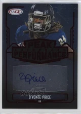 2022 SAGE Low Series Peak Performance Purple D'Vonte Price Rookie Auto RC