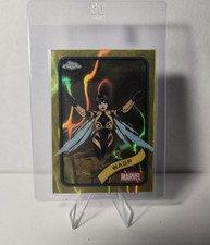 2025 Topps Chrome Marvel Yellow Lava Refractor Wasp No.113
