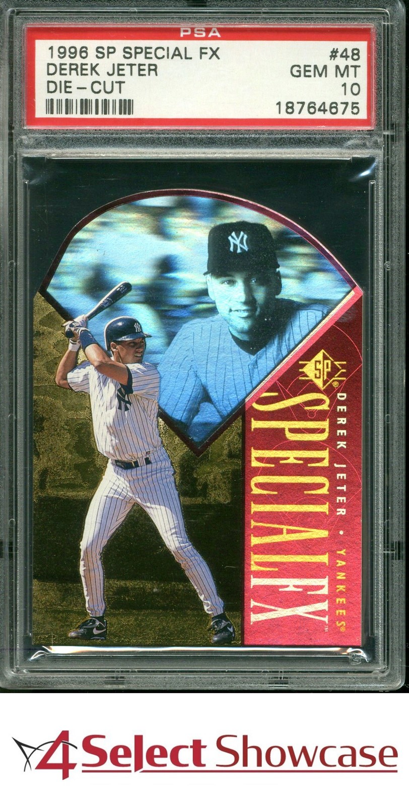 1996 SP SPECIAL F/X DIE-CUT #48 DEREK JETER YANKEES HOF PSA 10