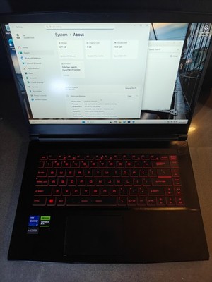 msi gf63 thin 15.6 gaming laptop I7 12th Rtx 4050 