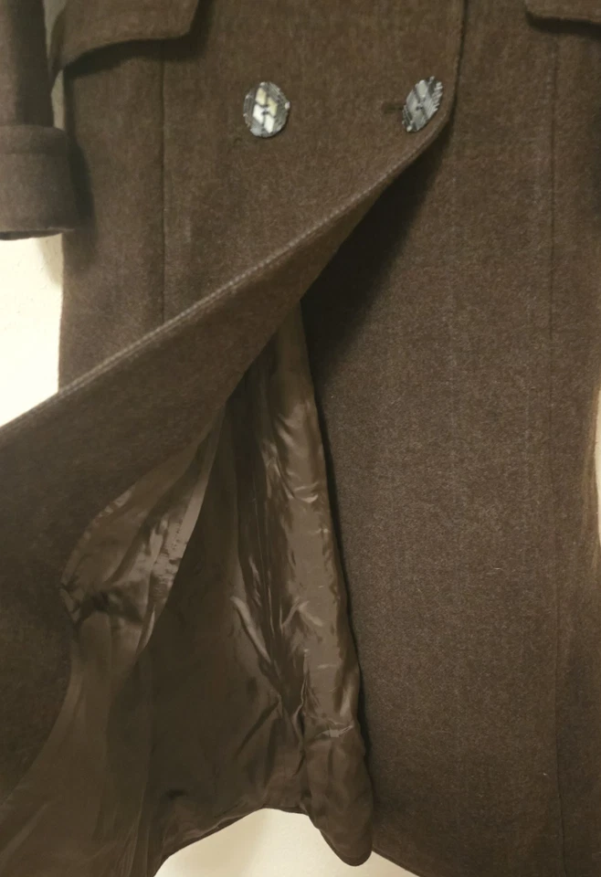 Сделано в Италии Ralph Lauren 100% шерсти пальто винтажный старый в отличном состоянии размер 2  - Изображение 3 из 4