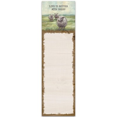 Primitives by Kathy - ''Life is Better With Sheep'' List Pad