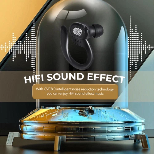 Wireless Bluetooth TWS Earphones Headphones Sports Ear Hook Running Bass Earbuds - Picture 9 of 20