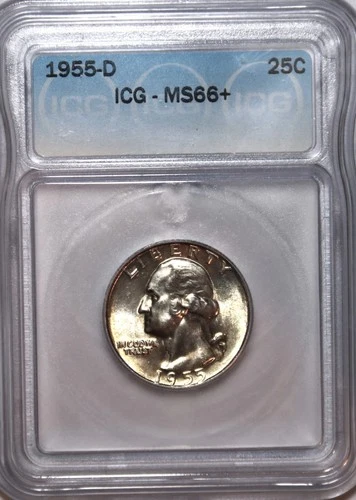 1955-D Washington Quarter - ICG MS66+ - #0896E