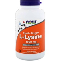NOW Foods L-Lysin (Lysin) 1000Mg 250 Vegane Tabletten