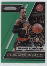 2017-18 Panini Prizm Fundamentals Green Prizm Dennis Schroder #44 0az0