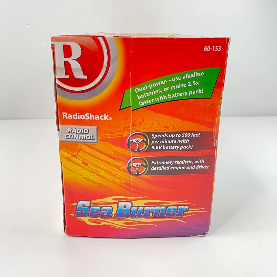 Vintage Radio Shack Radioshack RC Radio Control Sea Burner Boat NEW in BOX - Image 4 of 4