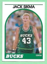 1989-90 NBA Hoops Basketball Jack Sikma #66 Bucks