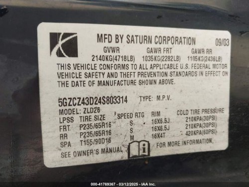 Chassis ECM Body Control BCM Center Dash Fits 04-05 VUE 3454164 - Picture 11 of 14