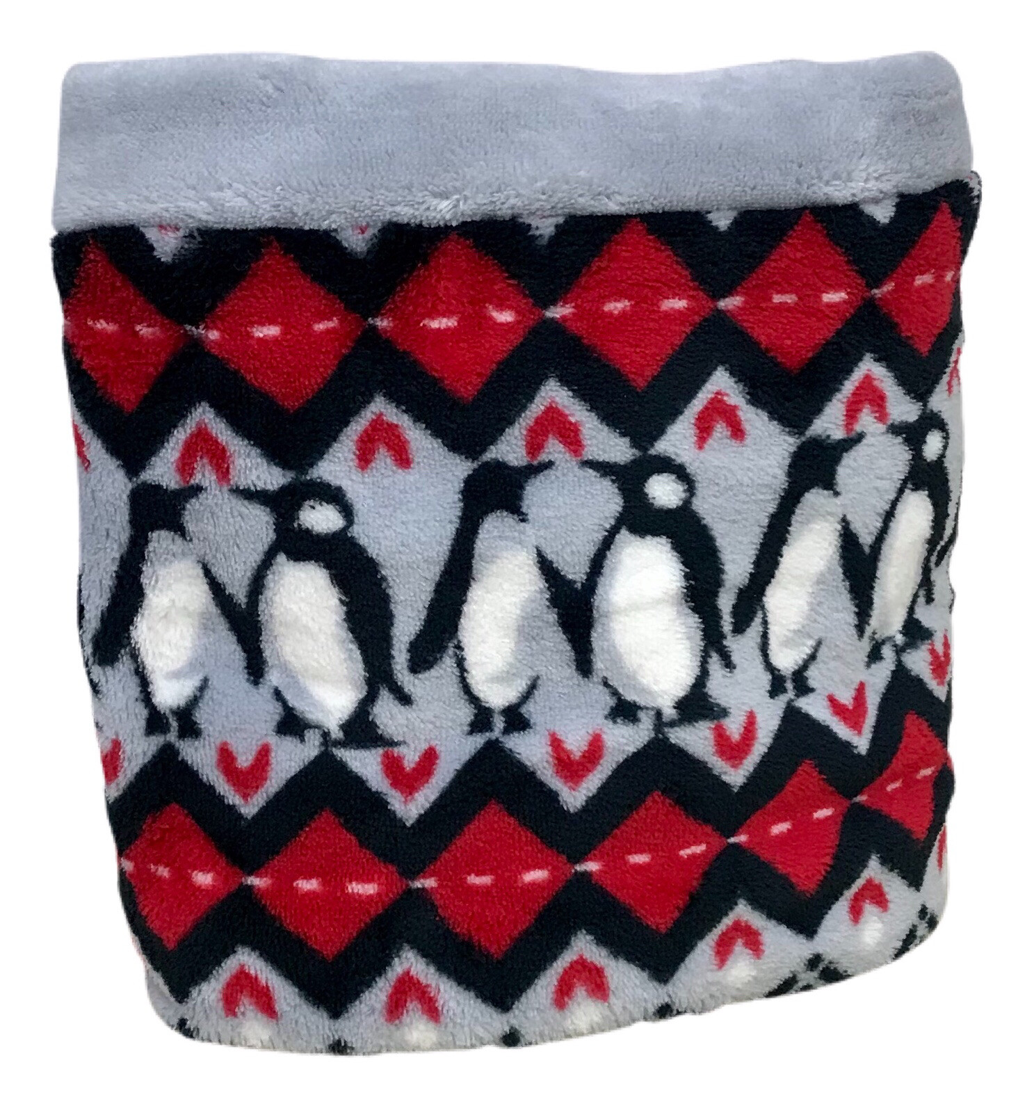 Vera Bradley Playful Penguins Gray Fleece Loop Scarf eBay