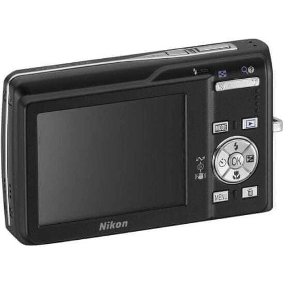 Nikon COOLPIX S200 CCD Digital Camera,Black,7.1MP 3x optical zoom,Face Detection - Image 3 of 4