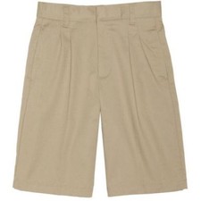 Boys shorts khaki pleated Authentic uniforms school 7 22 x 5 NEW free shipping