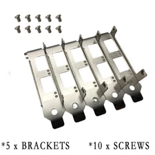 5pcs Generic Low Profile Brackets for Intel X520-DA2 X520-SR2 X520-LR2 X710-DA2