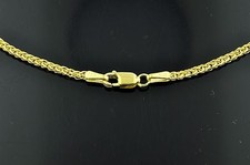 2.90 grams 14k solid yellow gold foxtail wheat chain necklace 22 inches 3827