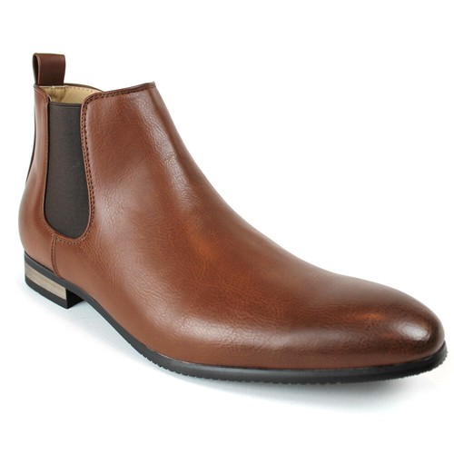 Brown Men's Chelsea Boots Ankle Dress 