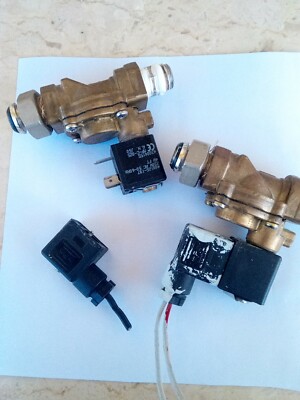 Paar Magnetventile 1/4'' Zoll, schnelles Ansprechverhalten, AC220V, 2-Wege funktionsfähig.
