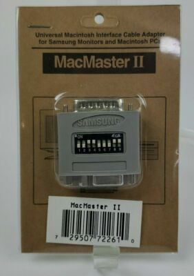 SAMSUNG MACMASTER II SWITCHABLE CABLE ADAPTER FOR APPLE MAC POWER MACINTOSH NEW