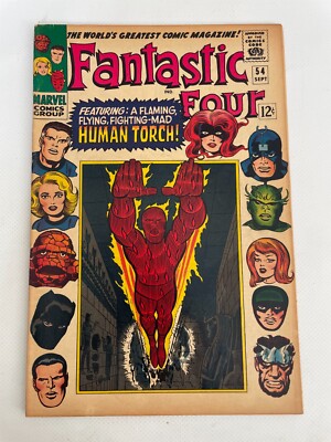 Fantastic Four # 54 VF Marvel Silver Age Comic Book Dr. Doom 22 LI3