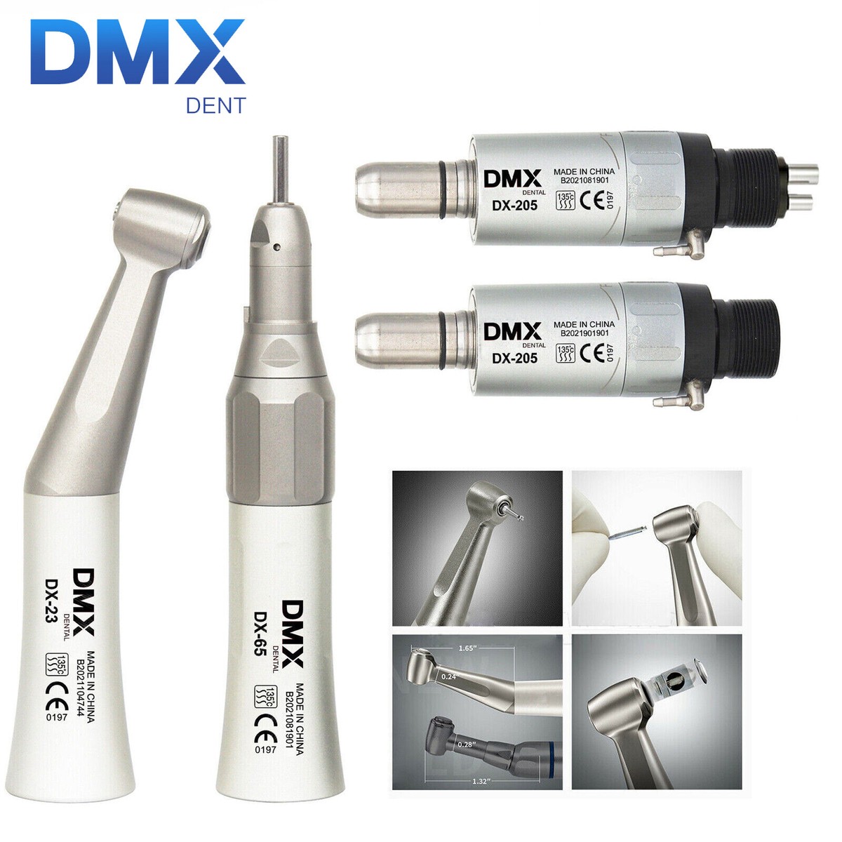 DMXDENT Dental E-generator LED High Speed/Low Speed Handpiece Kit