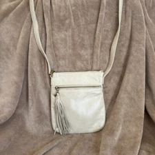 Hobo International Women's Sarah Handbag Purse Stone Glazed Leather Crossbody