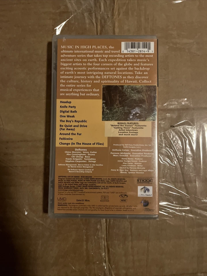 Deftones Live In Hawaii Psp Playstation NEW FACTORY SEALED Foto 2 de 2