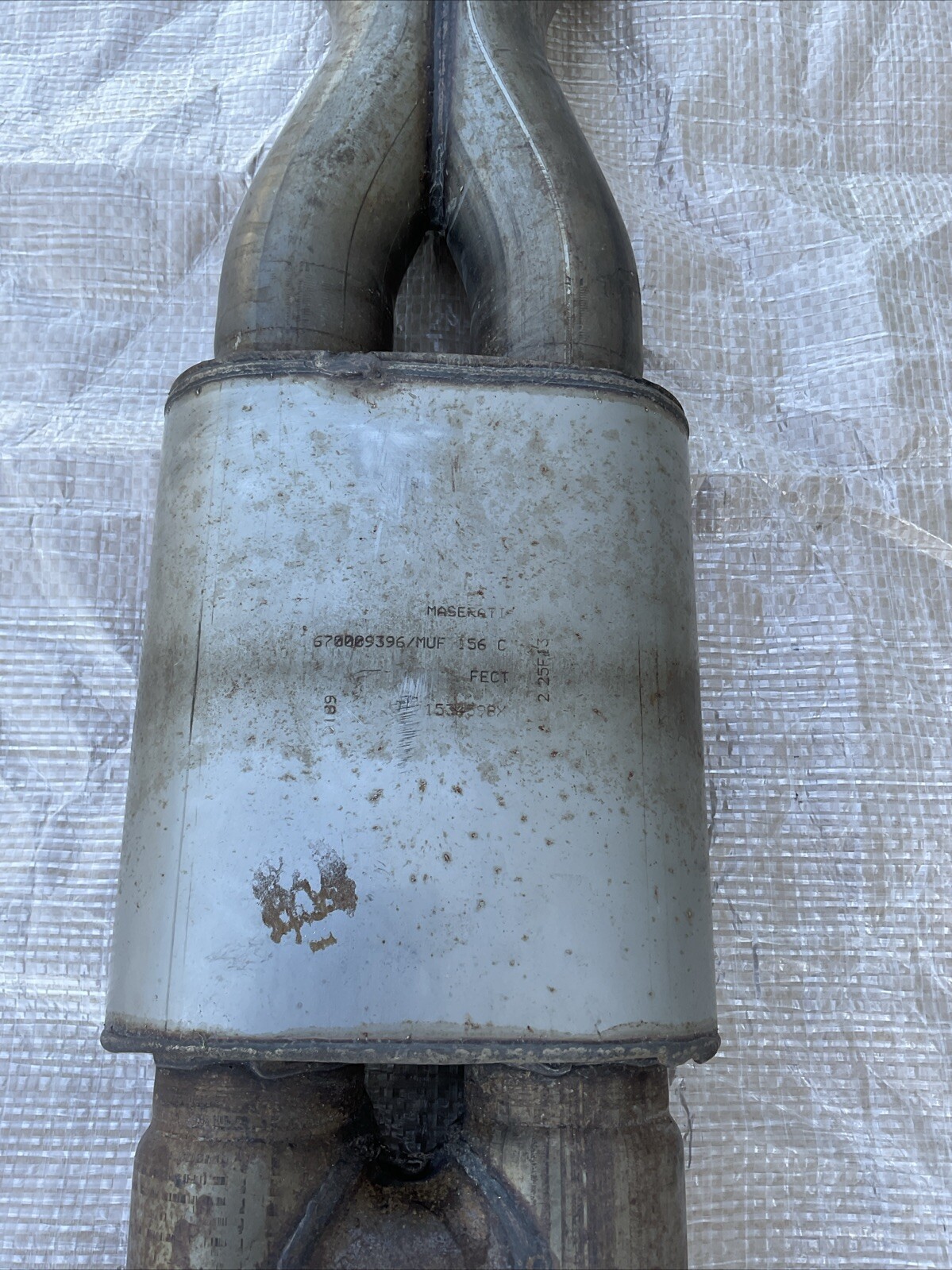 EXHAUST RESONATOR SILENCER ASSEMBLY OEM 14-19 MASERATI QUATTROPORTE Q4 26K
