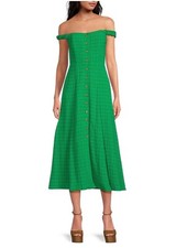 NWT ASTR The Label Size XS Harlyn Off the Shoulder Textured Midi Dress A-Line