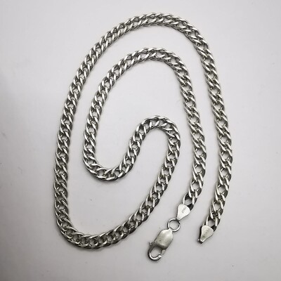 Vintage schöne Schmuckkette, 925 Sterling Silber, signiert 36,88 Gramm