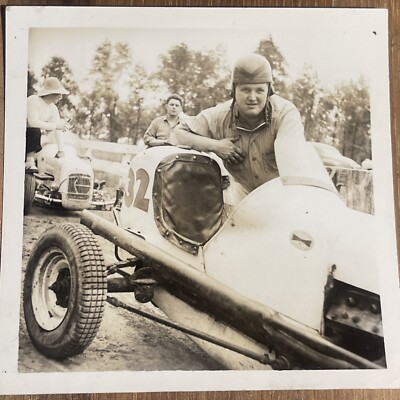 Vintage 1940s Midget Race Car Driver Photo | eBay