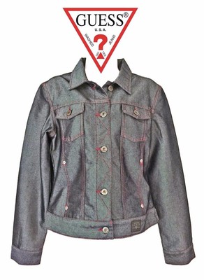 guess pink denim jacket