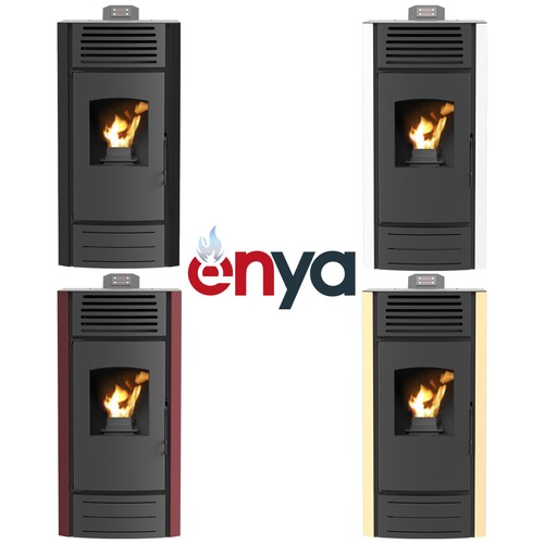 Pellet Oven Pellet Heating Enya 8 - 12 Kw Wlan-Ready Makers + Bio-Holzpellets - Picture 2 of 30
