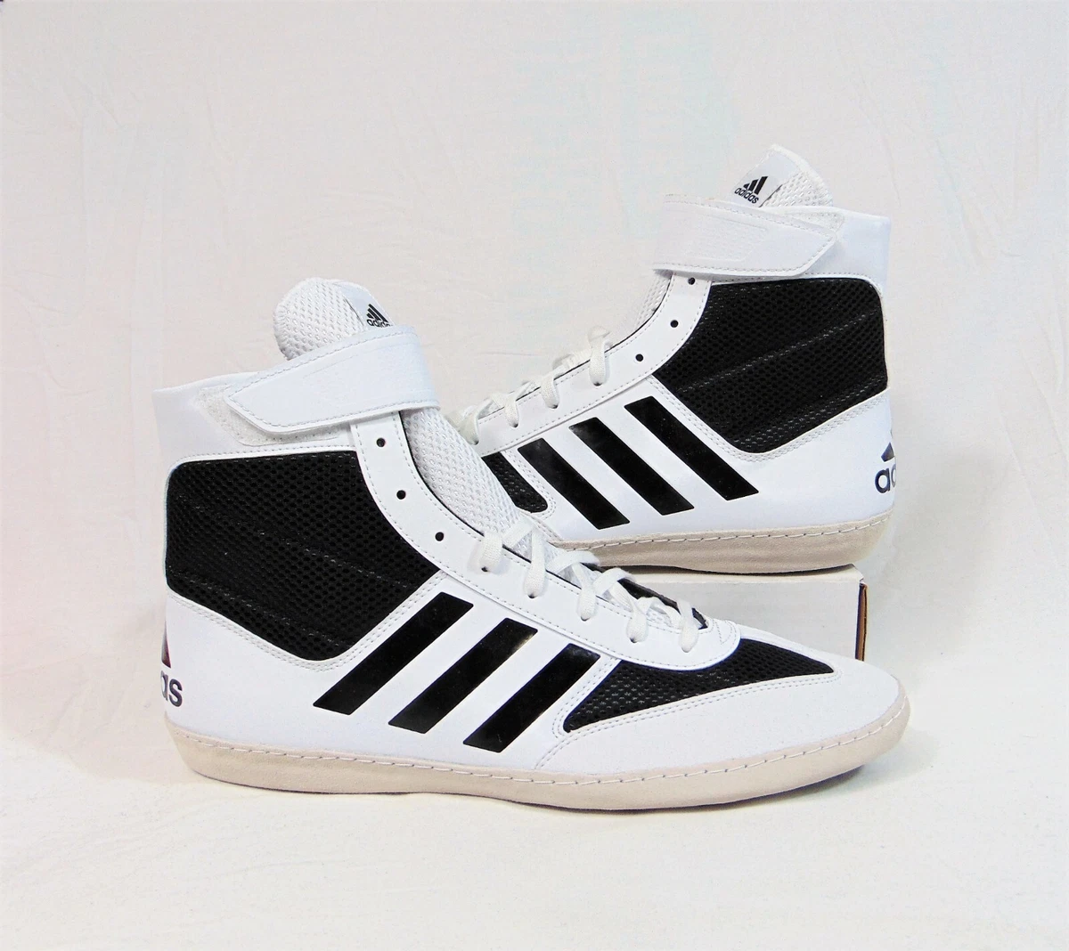 Adidas Combat Speed 5 Black &amp; White Wrestling Boxing Sz 11 1/2 NEW AC7501