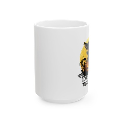 Personalized Mug with Custom Text, Beware Magic Inside, Funny Halloween Mug - Picture 8 of 10