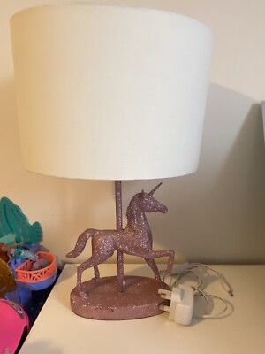 Unicorn pink glitter Lamp UK
