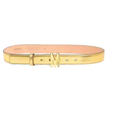 Moschino Gold Embossed Logo Belt Moschino Women main image 2
