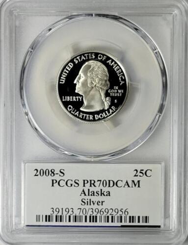 2008 - S Silver Washington Quarter - Alaska - PR70DCAM - The Flag Series - Picture 2 of 2