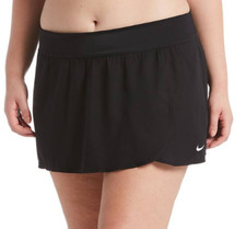 NWT Women's Nike Swim Board Skirt Swimsuit Bottoms BLACK NESS9253-001 ~ 1X