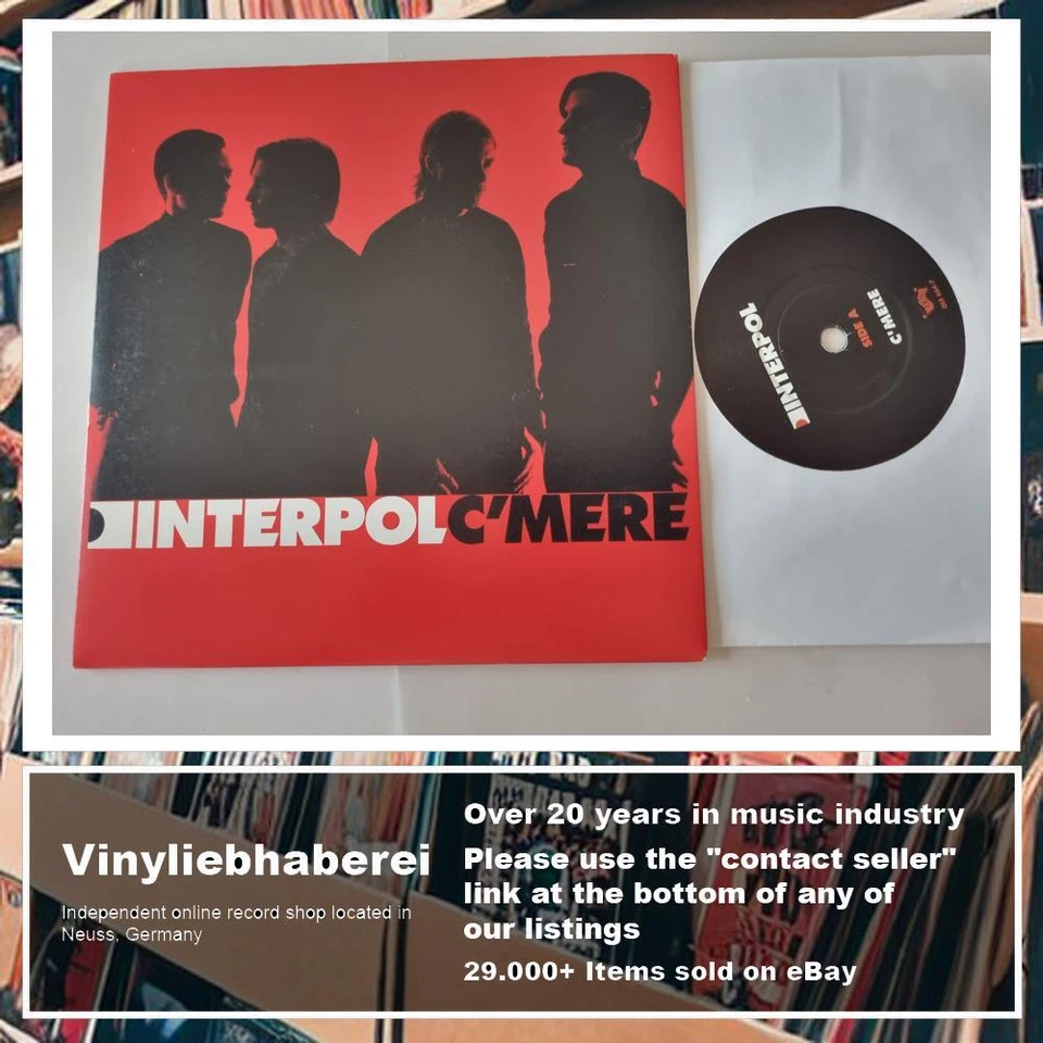 Interpol - C'mere/ Not even jail 7'' Vinyl UK - Photo 4/4