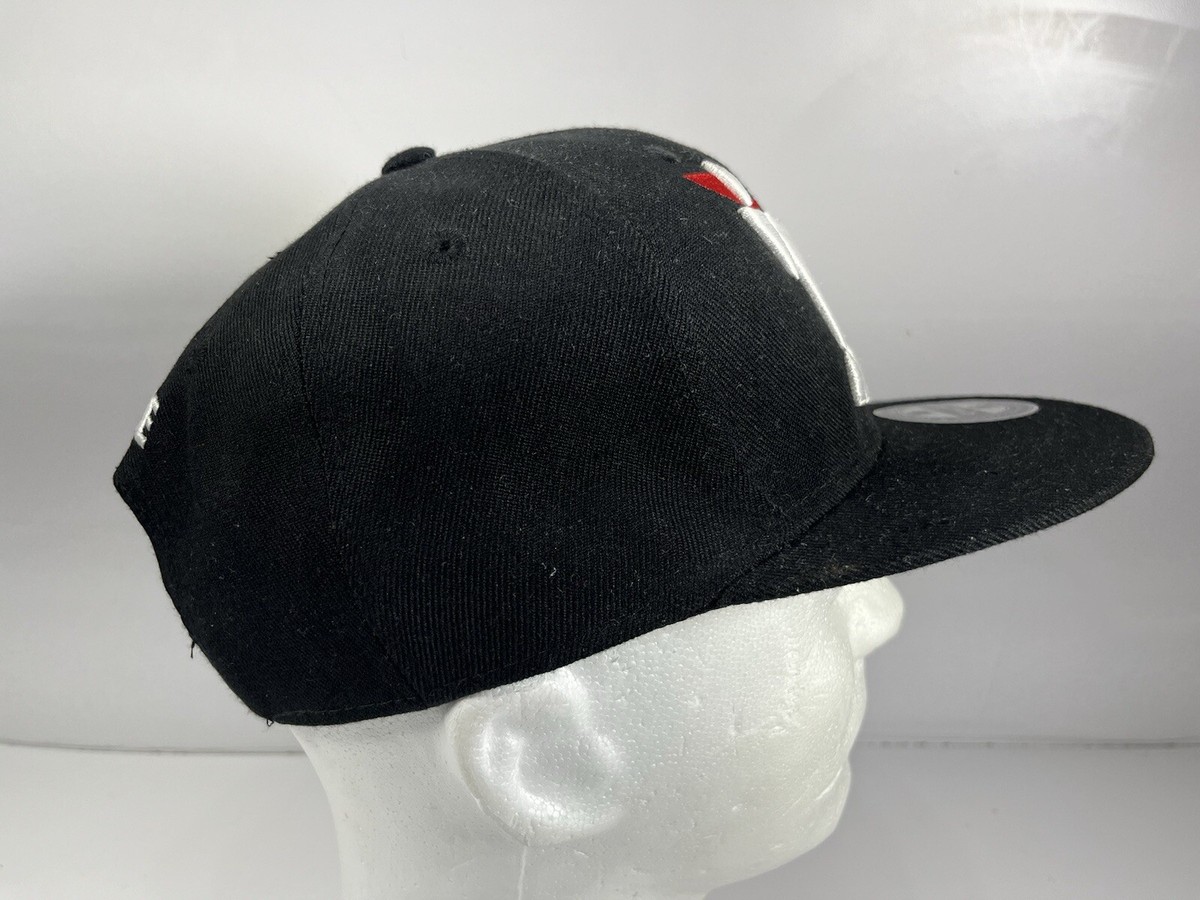WUKE Devil Eyes Fangs Monster Snapback Baseball Hat Cap Black