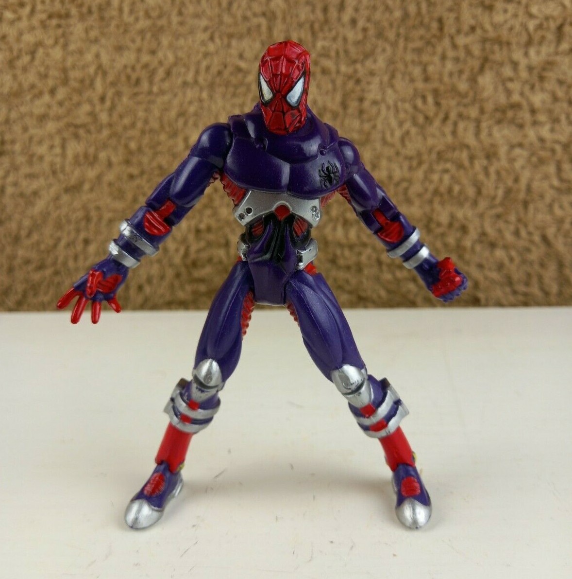 Marvel Spider-Man SPIDER-MAN Hazard Gear (Please Read) ToyBiz 5.5 Marvel Spider-Man SPIDER-MAN Hazard Gear (Please Read) ToyBiz 5.5