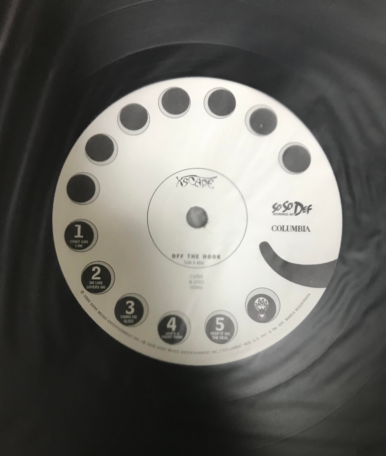 Xscape / Off The Hook 1995 US Original 2nd Album LP Columbia Records C