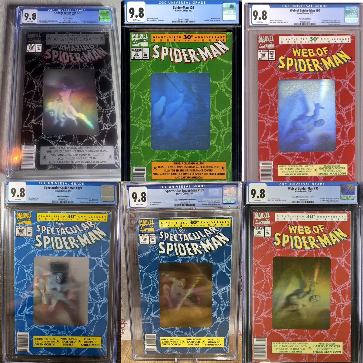 Complete Spider-Man 30th Anniversary Collection 12 Books CGC 9.8